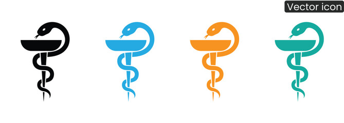 Striking medical symbols in bold colors for modern healthcare designs. Ideal for clinics, pharmacies, and branding projects needing a clean, professional touch.