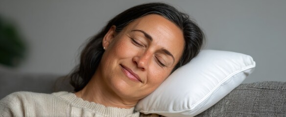The restorative pillow hug wraps you in soothing comfort and peaceful relaxation.