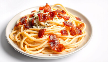 Creamy Carbonara Pasta with Bacon and Parmesan