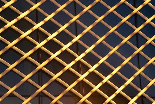 Abstract architectural trellis pattern facade detail for modern building design aesthetic