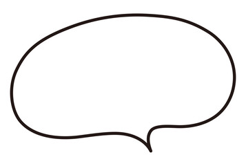 シンプルな吹き出し