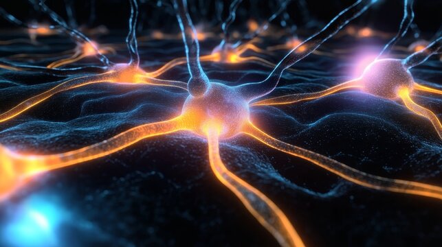 Intricate Visualization of Brain Connectivity Exploring Neural Pathways and Intelligence Networks - Powered by Adobe