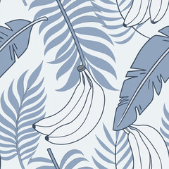 Mixed flower leaf and fruits pattern