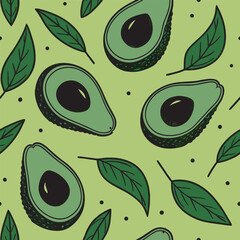 Mixed flower leaf and fruits pattern