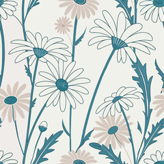 Mixed flower leaf and fruits pattern