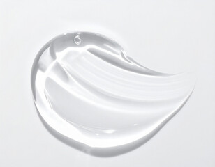 美容クリーム　透明のジェル　テクスチャサンプル　イメージ素材