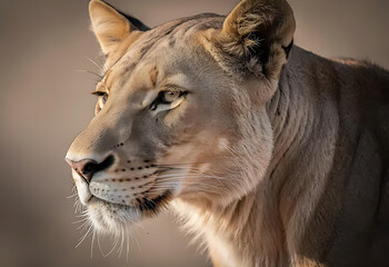 portrait of a lion