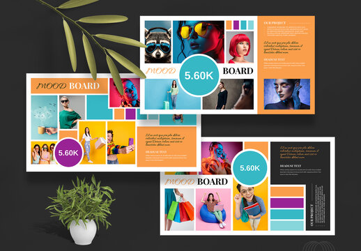 Colorful Mood Board Layout