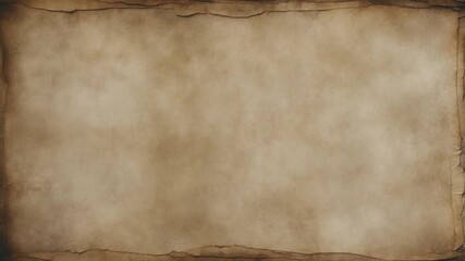 Blank aged parchment texture with soft lighting featuring warm tones and rustic edges suitable as a background for various artistic or literary projects evoking a vintage feel without any content.