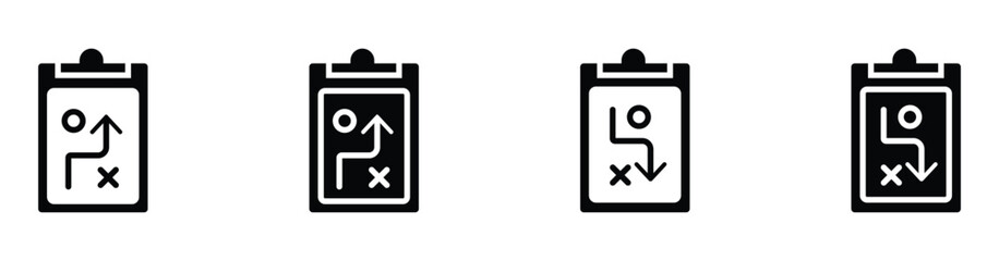 Tactics icon on white background, suitable for business strategy and planning concepts &ndash; stock vector.