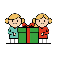children with gifts