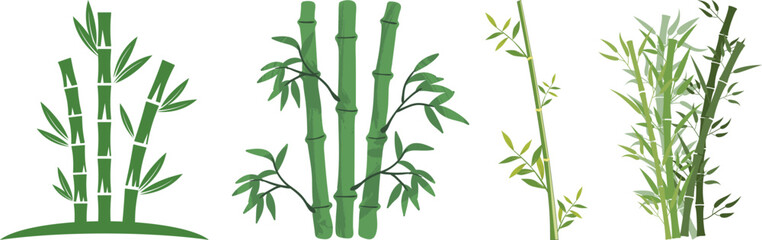 Fototapeta premium Bamboo Sugarcane line art icon set. Design elements for social network and application. on transparent background.Sugarcane stalks vector illustration of fresh sugarcane plants for agriculture.