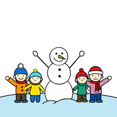 santa claus and snowman