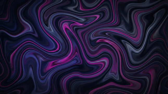Dark Abstract Fluid Marble Background with Purple and Pink Swirls - Powered by Adobe