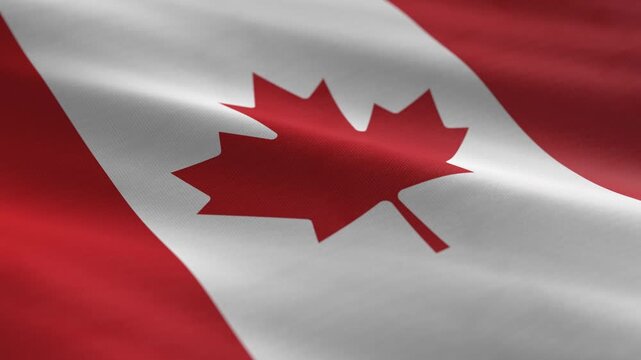 Canada - waving flag loop