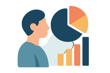 Business analysis and strategic planning using financial data charts and graphs reports