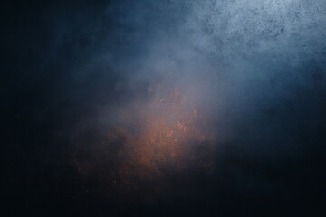 Mystical Atmosphere: A mesmerizing dance of ethereal smoke against a backdrop of deep blues and subtle amber, inviting viewers into an atmospheric realm. 