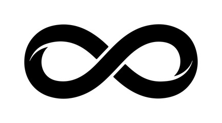 Black Infinity Symbol