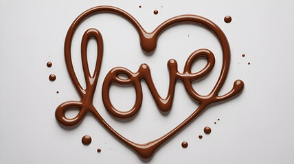 Decadent chocolate love heart for Valentine's Day or romantic dessert designs, offering a sweet treat indulgence perfect for holiday celebrations