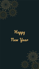 New year Fireworks background