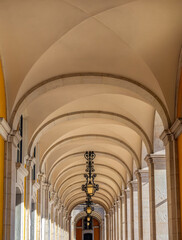 Fototapeta premium Arcadas da Praça do Comércio de Lisboa 