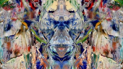 Abstract art background . Hand painting artwork on canvas .