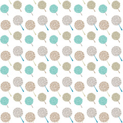 Tree Pattern – Seamless Forest Illustration Background, Minimalist Tree Pattern – Cute Seamless Forest Icons, Hand-Drawn Tree Pattern