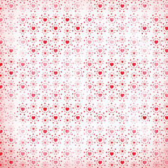 Red Watercolor Hearts &ndash; Valentine&rsquo;s Day Seamless Design, Romantic Watercolor Texture with Heart Motifs