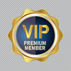 VIP Golden Membership Card Batch Design