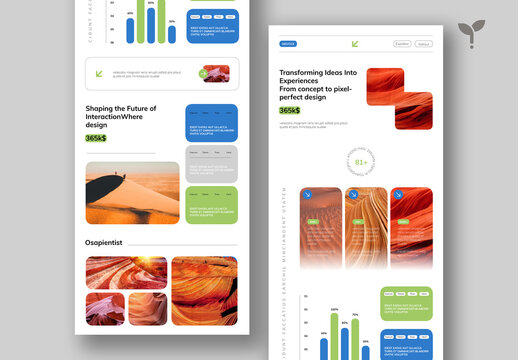 Modern UI UX Web Layout Template
