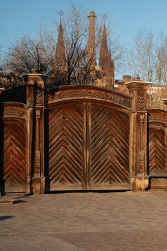 Ancient urban merchant architecture of Siberia, Krasnoyarsk, Russia