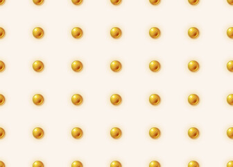 Light vector background with golden metal rivets.