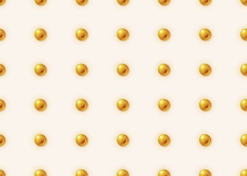 Light vector background with golden metal rivets.