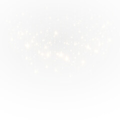 PNG Glowing Gold Lights Overlay on Transparent Background