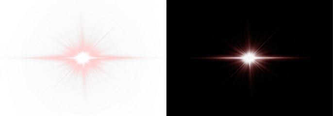 PNG Red Starburst Overlay with Transparent Light Effect on transparent background