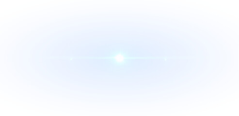 Blue Light Effect PNG Overlay with Futuristic Glow on transparent background