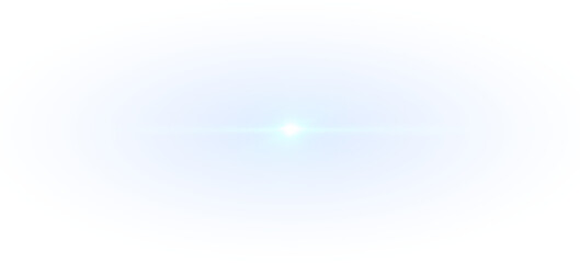 Blue Light Glow PNG with Transparent Overlay Effect on transparent background