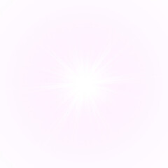 PNG Pink Light Burst with Sparkling Overlay on transparent background