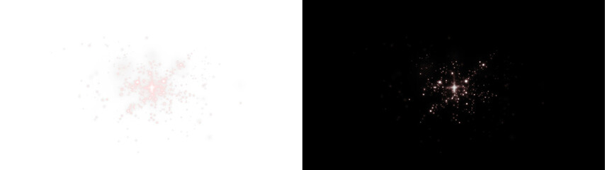 PNG Overlay with Sparkle Effect on Transparent Background