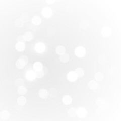 White Bokeh PNG Overlay with Transparent Background