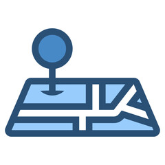 pin marker with street map icon
