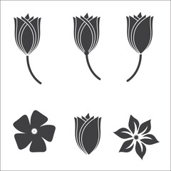 Flower, logo, vector, art, icon, element, image