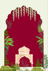 Indian Wedding Invitation set of Mehndi, Sangeet and wedding