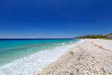 Kedros beach in Samos, Greece