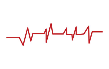 Own Created Life line icon vector. Heartbeat line icon. Medetsina sign. Cardiogram line icon, sign. Heart pulse silhouette, icon, symbol. Vector illustration on white background.