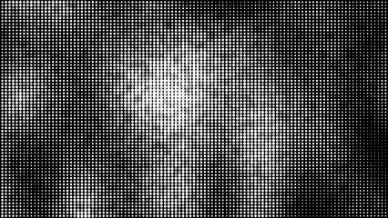 Black halftone texture background. Abstract halftone dots pattern with texture. Dotted gradient.