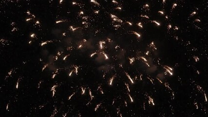 Explosion of bright lights in night sky festive celebration display - Powered by Adobe