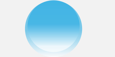 Glossy blue gradient ball on a white background, ideal for modern 3D visuals, tech themes, clean designs, and minimal digital compositions.