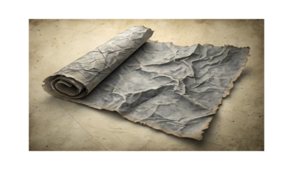 crumpled gray torn paper texture highly detailed, old paper with a feather