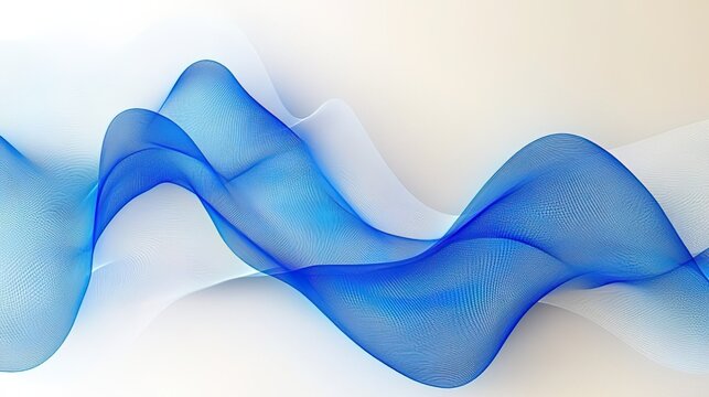 Abstract Blue and White Wavy Textures for Background Design
